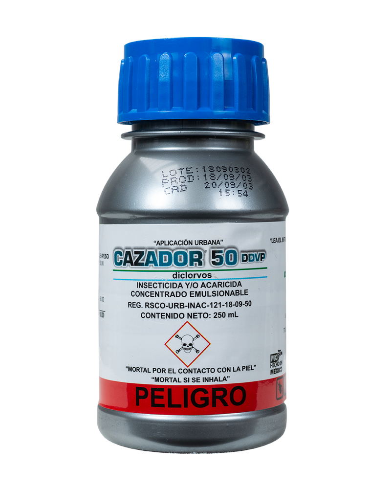 Insecticida Cazador 50 DDVP (250 ml) - Comercial Agropecuaria