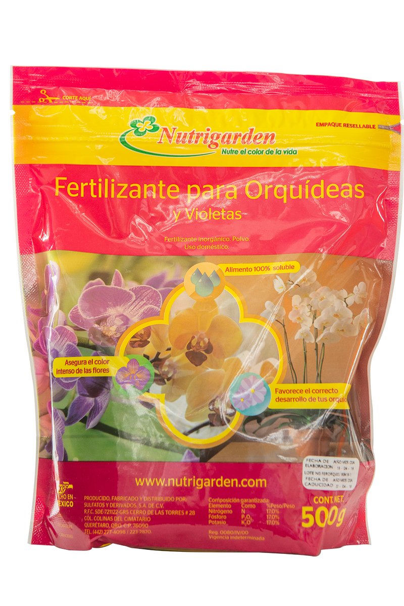 Fertilizante para Orquídeas y Violetas - Comercial Agropecuaria
