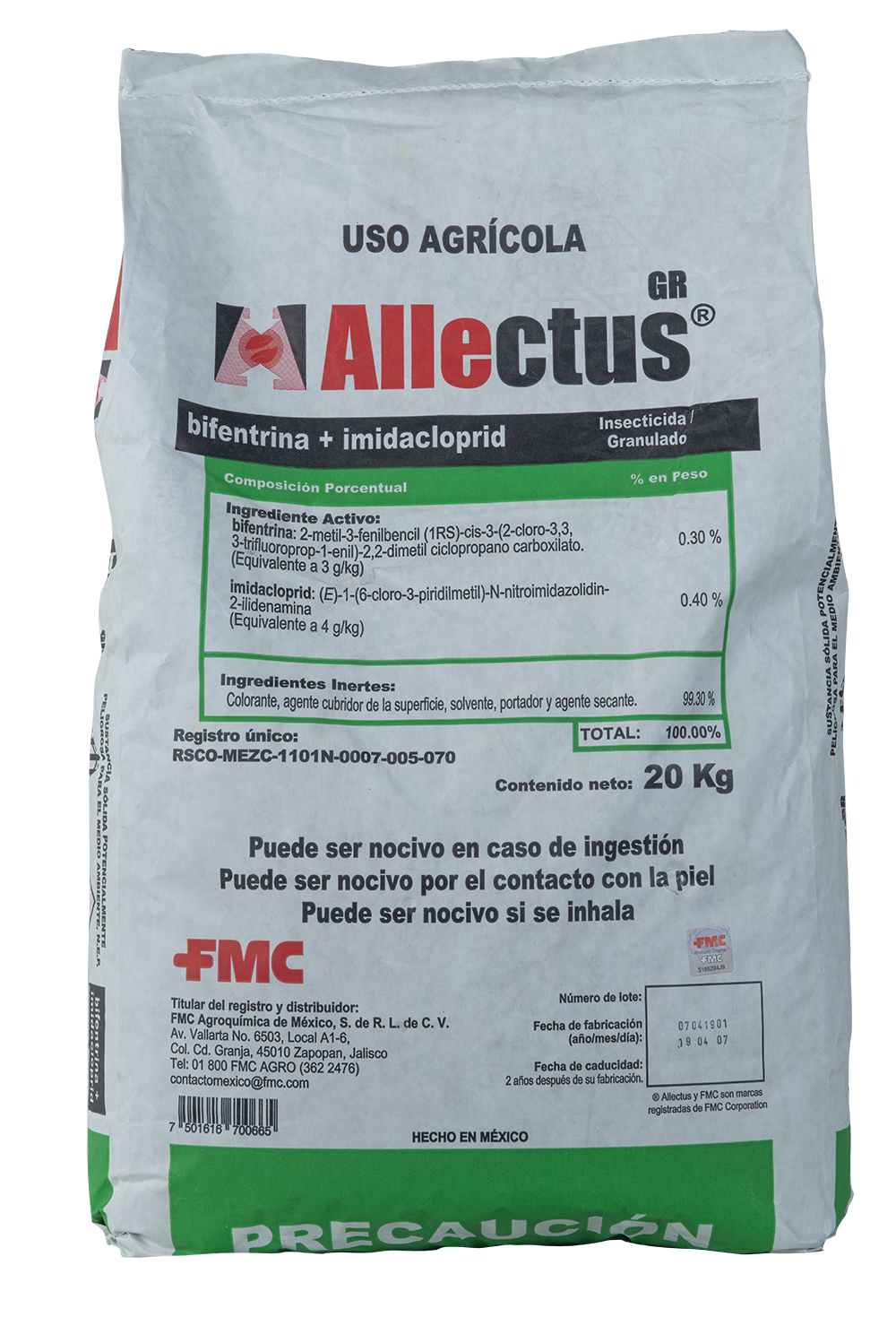 Insecticida Granulado Allectus (20 kg)