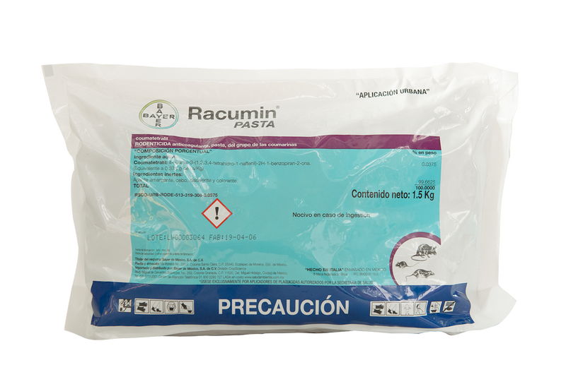 Raticida Racumin Pasta (1.5Kg) - Comercial Agropecuaria