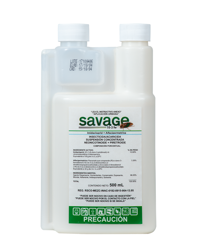 Insecticida Savage 10-3 fw (500 ml) - Comercial Agropecuaria