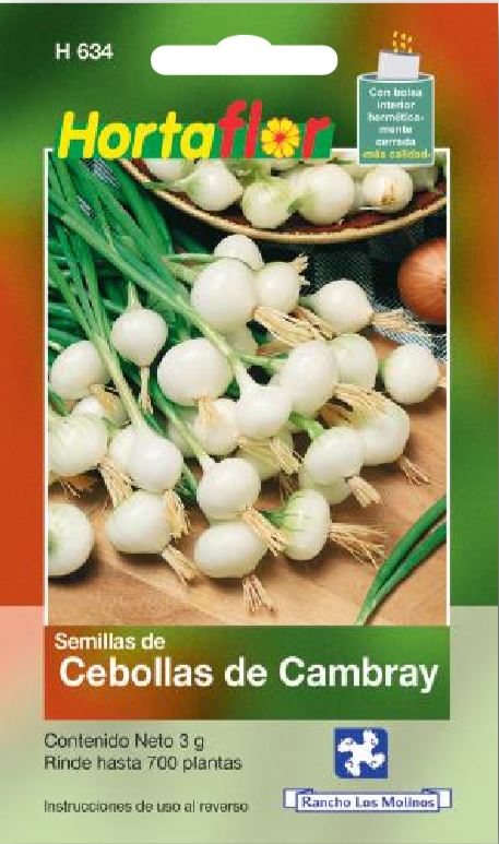 Sobre de Semilla de Cebollas de Cambray - Comercial Agropecuaria