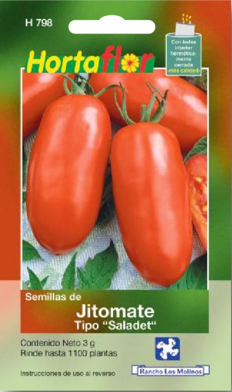 Sobre de Semilla de Jitomate tipo Saladet - Comercial Agropecuaria