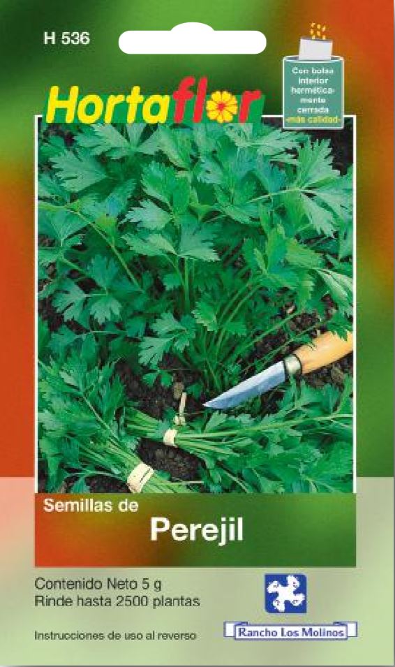 Sobre de Semilla de Perejil - Comercial Agropecuaria