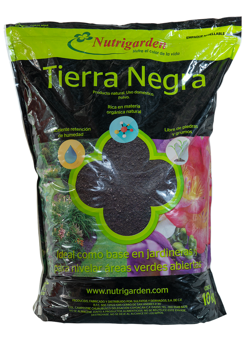 Tierra Negra para Jardín (10 kg) - Comercial Agropecuaria